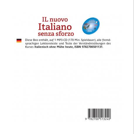 Il nuovo Italiano senza sforzo (CD mp3 Italien)